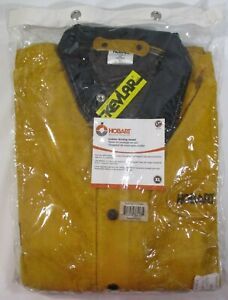 New Hobart Leather Welding Jacket Size XL # 770486 Kelvar Stitched Long Sleeved