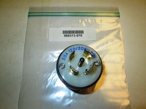 Hubbell HBL2811Twist Lock Plug L21-30P 30 amp 120/208vac 3phY 4p5w New old stock