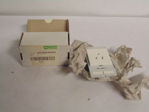 MURR ELEKTRONIK 15A 125V RECEPTACLE 4000-68000-0040000 (C4-2-37)