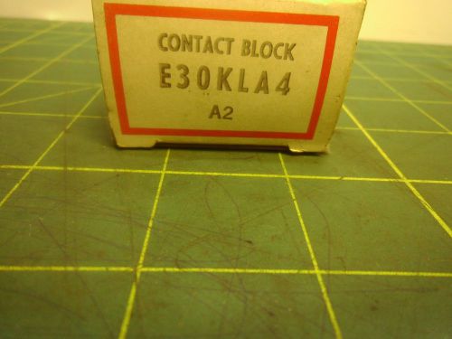 CUTLER HAMMER E30KLA4 CONTACT BLOCK # J54393