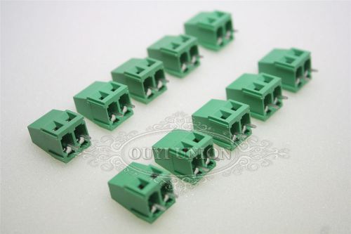 10pcs 2-Pin 5.08MM Screw Plug-in Terminal Block Connectors Pitch Panel Mount PC