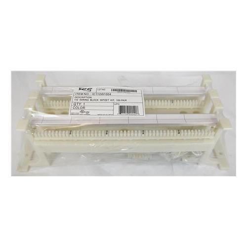 ICC IC110W1004 110 WIRING BLOCK W/ FT KIT, 100-PAIR, 5E