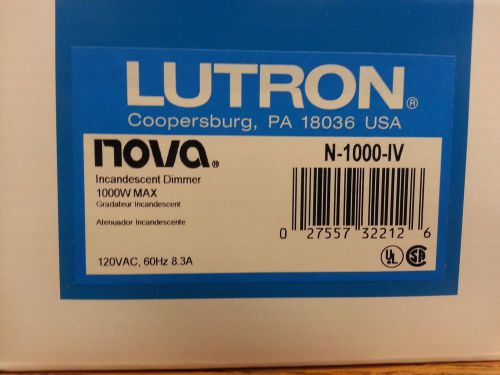 LUTRON N-1000-IV 1000WATT SLIDE DIMMER