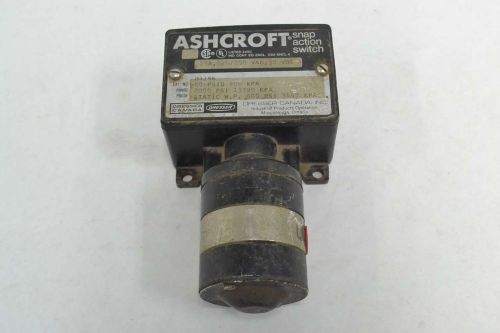 ASHCROFT D424B SNAP ACTION 60PSID 400KPA SWITCH 125/250V-AC 15A AMP B334036