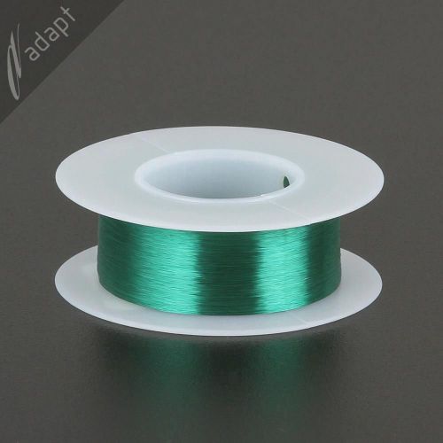 Magnet Wire, Enameled Copper, Green, 42 AWG (gauge), 130C, ~1/8 lb, 6125 ft S