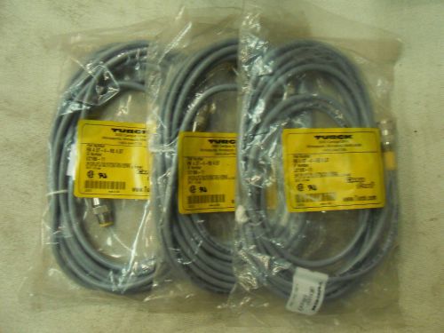 (D8) 3 NEW TURCK RK45T4RS45T  CORD SET 5 PIN