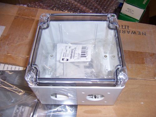 6pcs Hammond enclosure clear cover part 1554P2GYCL 4.72&#034; x 4.72&#034; x 3.15&#034; machind