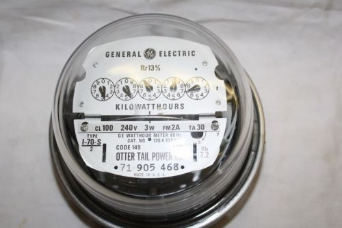 VINTAGE GENERAL ELECTRIC  METER WATTHOUR KILOWATTHOURS STEAMPUNK