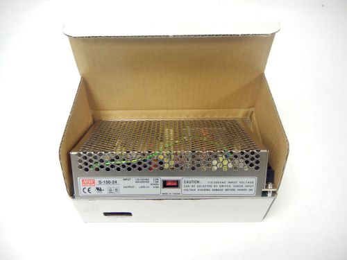 MEANWELL S150-24 SWITCHING POWER SUPPLY 156W, 24V 6.5A BNIB!