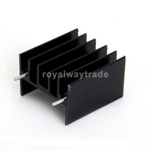 24pcs Aluminum Heat Sink in Aluminum for TO220 LM7805 LM7809 LM317 -Black