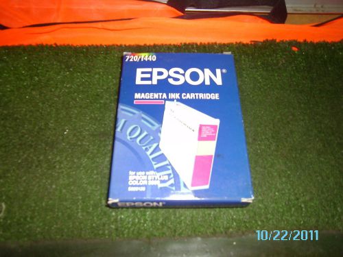 EPSON MAGENTA INK CARTRIDGE 720/1440 MORE INFO IN DESC. LOT OF 2  UNUSED  1023