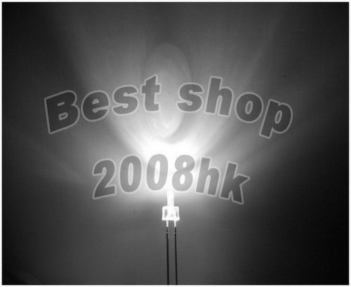 100 pcs 2mm White Super Bright LED light and 100 pcs Resistors