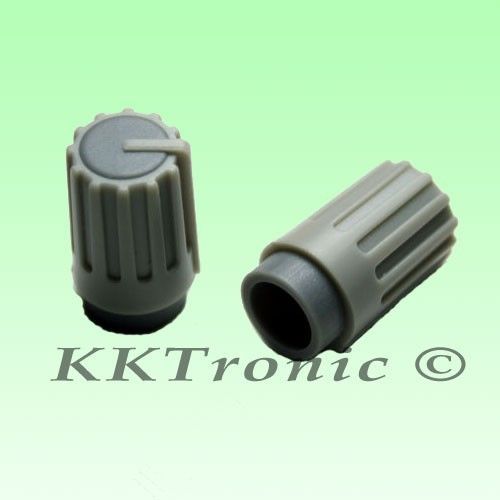 10 x knob grey with grey mark for potentiometer pot 6mm shaft diameter for sale