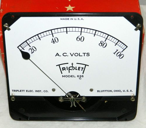 VINTAGE - IN BOX - TRIPLETT METER MODEL 636