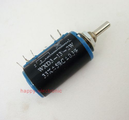 2PCS WXD3-13-2W Multi-Turn Wirewound Potentiometer 33K Ohm