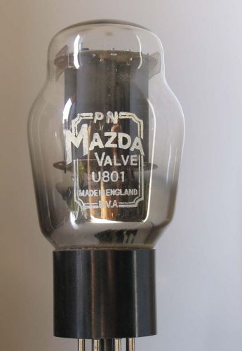 MAZDA U801 QUAD RECTIFIER TUBE RARE VALVE untested