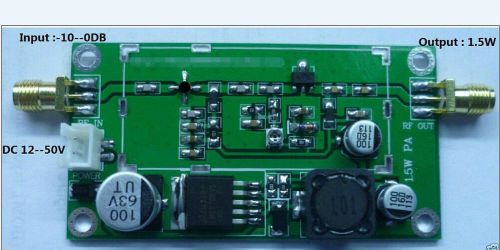 RF 20--500MHZ 1.5W Power Amplifier HF VHF UHF FM transmitter For Ham Radio