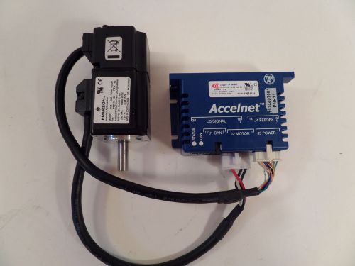 Copley controls accelnet micro #acj-090-09 with emerson servo motor,warranty cnc for sale