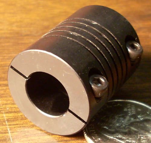 1/4 x 1/2 flexible coupling cnc shaft coupler 6.35mm x 12.7mm for sale