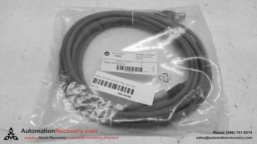 ALLEN BRADLEY 1585D-M4TBJM-5 SERIESA ETHERNET M12 TO RJ45 PATCHCORD 5M, NEW