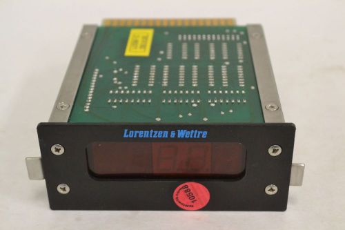 LORENTZEN &amp; WETTRE DVM-482-6282/A DIGITAL PANEL INSTRUMENT METER DISPLAY B329388