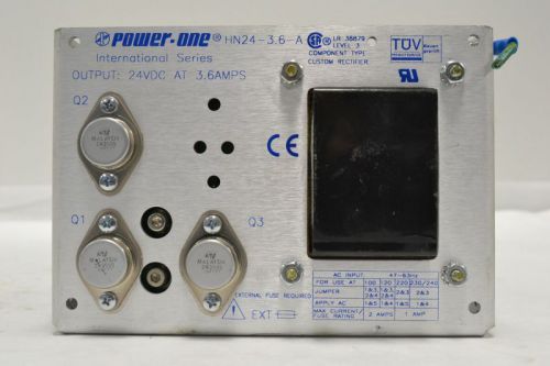POWER-ONE HN24-3.6-A POWER SUPPLY 24V-DC 230/240V-AC 3.6A AMP B257865