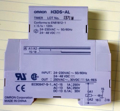 Omron Timer H3DS-AL On Delay Unused