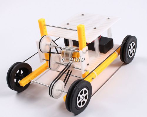 Pulley power-driven toy diy car educational hobby robot iq gadget halloween gift for sale
