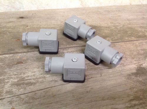 Set of 4 mPm Valve Solenoid Connectors Solenoid DIN 43650 Connector mPm A-14