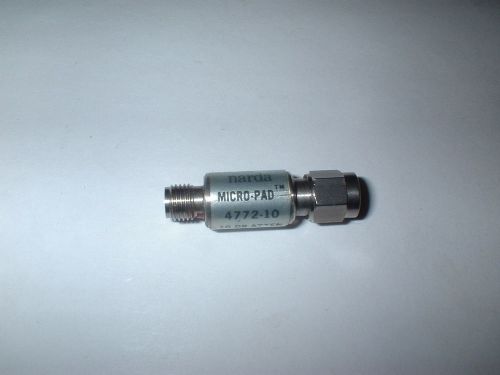 NARDA 4772-10 10DB SMA MALE TO FEMALE ATTENUATOR  BOX#25