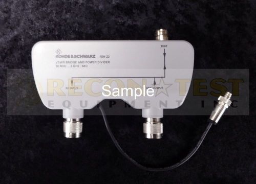 Rhode &amp; Schwarz FSH-Z2 VSWR Bridge and Power Divider 10 MHz to 3 GHz