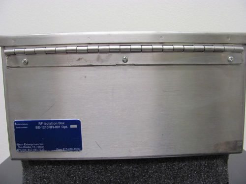 BERN RF ISOLATION BOX BE-1210RFI-001    12.5&#034;x10.5&#034;x6.5&#034; OD