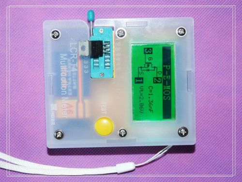 Pocketable 12864 Transistor Tester Capacitance ESR Diode Triode Triac MOS Meter