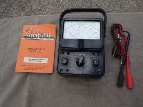 Nice Working Simpson 261 Series 2 Analog Multimeter.