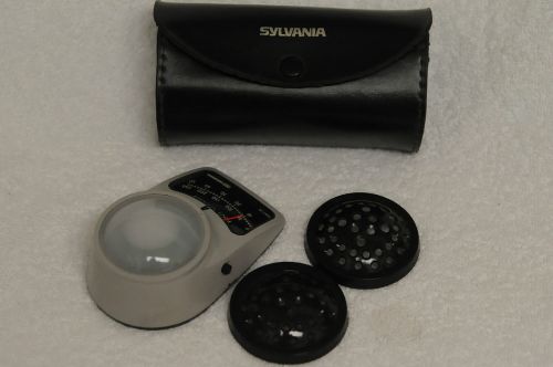 GTE SYLVANIA FOOT CANDLE LIGHT METER MODEL #S.511, CASE, 2 DISCS