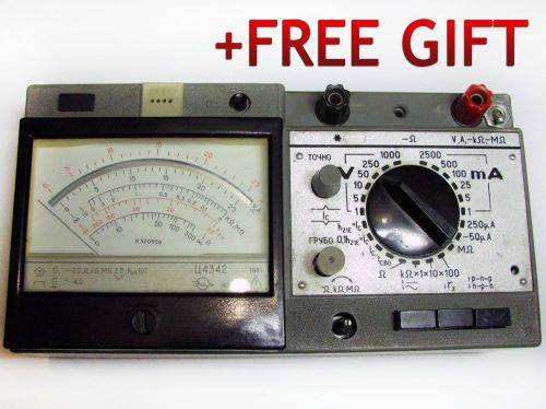 Vintage Russian Soviet USSR 1981 Analog Multimeter Voltmeter Tester + FREE GIFT