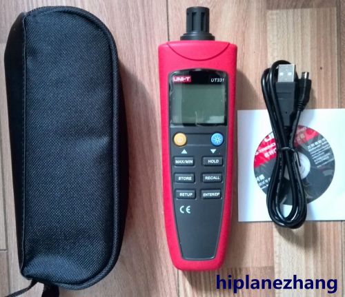 Temperature Humidity Moisture Tester Meter -20-60C -4-140F 0-100%RH  2in1 USB