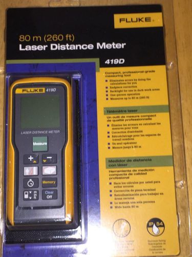 Fluke 419D 80m Range ( 260 ft ) laser distance meter New in packaging