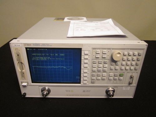 Agilent 8722es 50 mhz to 40 ghz vector network analyzer w/ opt. 1d5 - calibrated for sale