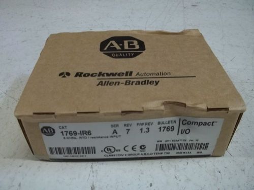 Allen bradley 1769-ir6 series a 09/09 6 channel rtd resistance  *factory sealed* for sale