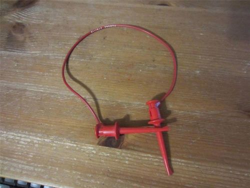 Pomona red 3781-12 minigrabber test clip patch cord 12&#034; lon