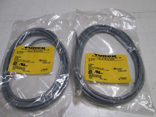 LOT OF 2 TURCK FEMALE CORDSET RK 4T-2 *NEW IN FACTORY BAG*