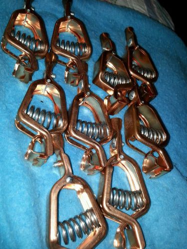 MUELLER COPPER ALLIGATOR ClipCAT# 21C 100Amp  LOT OF 9