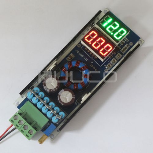 100W 10A DC Adjustable Step-up Power Converter Module with LED Voltmeter/Ammeter