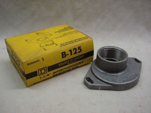 Square D 1-1/4&#034; Interchangeable Raintight Hub,  B-125,  NIB