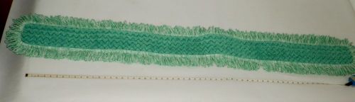 Green Dust Mop head 60&#034; x 9&#034; Made in USA Rubbermaid Hygen  Q460  (( CAB ))