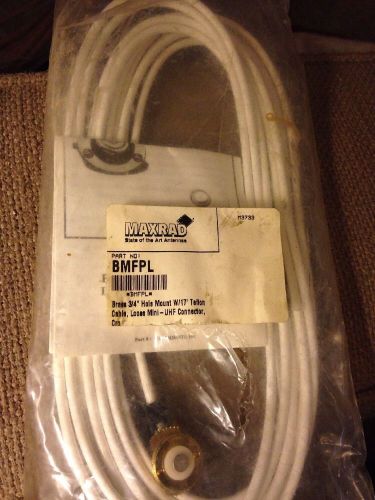 MAXRAD BMFPL Brass 3/4 Hole Mount Teflon Cable Loose Mini UHF Connector CRIMP