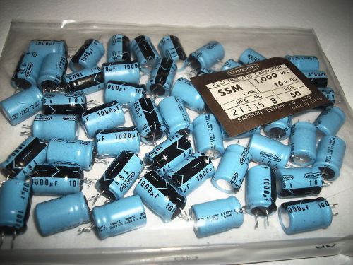 ELECTROLYTIC CAPACITOR 1000 MFD. 16 VDC  ( 50 PCS )      ( 0813 )