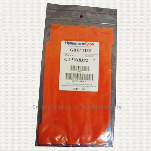 HELLERMANN TYTON GT.50X83P2 - 10PK Orange Grip Tie Wraps &lt; NEW