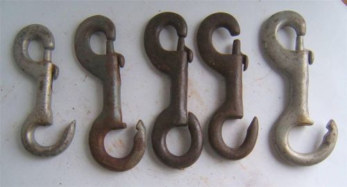 5 VINTAGE SNAP HOOKS FARM BARN NAUTICAL BOAT?